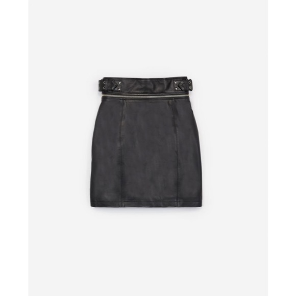 NWOT- The Kooples Black Mini Pencil Skirt Night Out - Picture 6 of 9